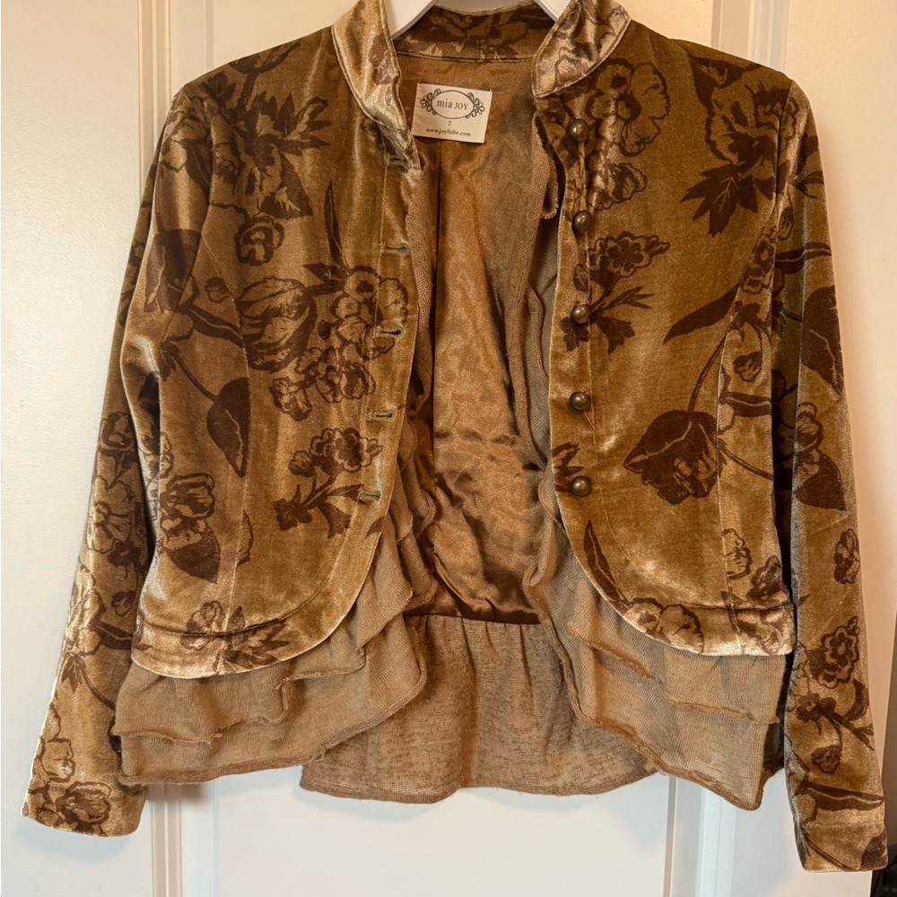 Joyfolie Gold Blazer/Jacket